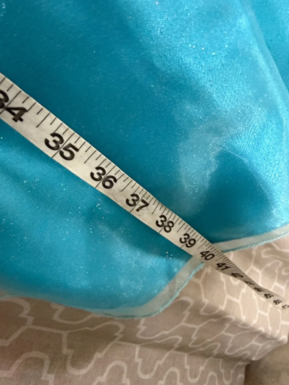 Disney store Elsa frozen Blue Sequin Snow Princess Costume Dress size 10 - Picture 6 of 7